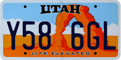 UT license plate Y586GL