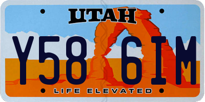 UT license plate Y586IM