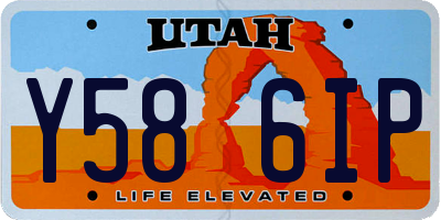 UT license plate Y586IP