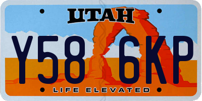 UT license plate Y586KP