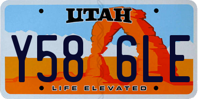 UT license plate Y586LE