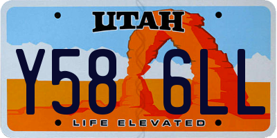 UT license plate Y586LL