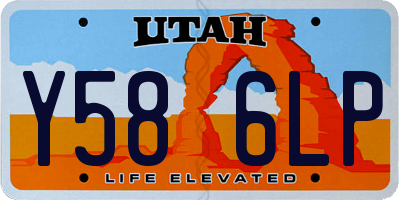 UT license plate Y586LP