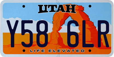 UT license plate Y586LR