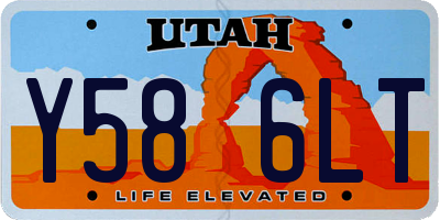 UT license plate Y586LT