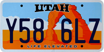 UT license plate Y586LZ