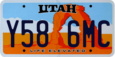UT license plate Y586MC