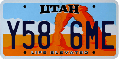 UT license plate Y586ME
