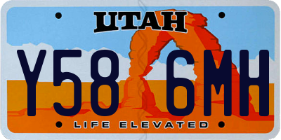 UT license plate Y586MH