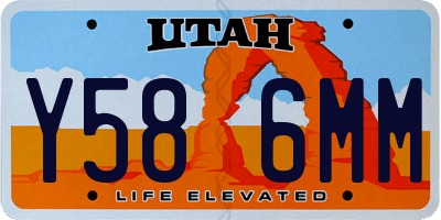 UT license plate Y586MM