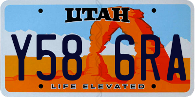 UT license plate Y586RA