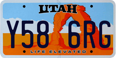 UT license plate Y586RG