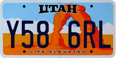 UT license plate Y586RL
