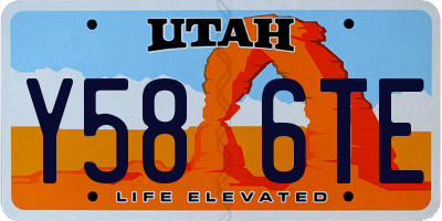 UT license plate Y586TE