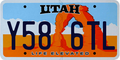 UT license plate Y586TL
