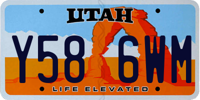 UT license plate Y586WM