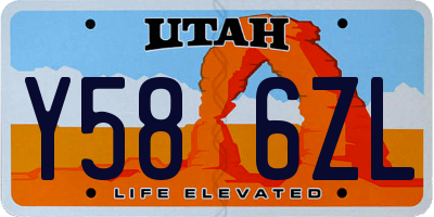 UT license plate Y586ZL