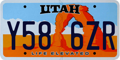 UT license plate Y586ZR