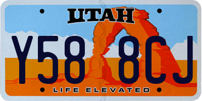 UT license plate Y588CJ