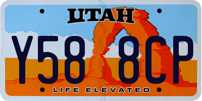 UT license plate Y588CP