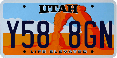 UT license plate Y588GN