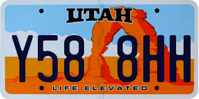 UT license plate Y588HH