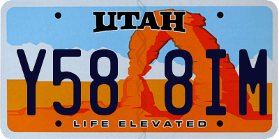 UT license plate Y588IM