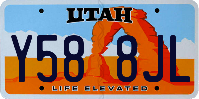 UT license plate Y588JL