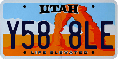 UT license plate Y588LE