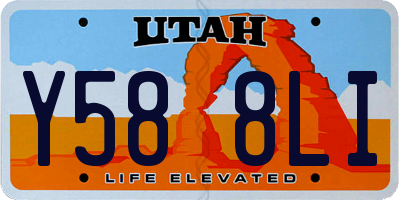 UT license plate Y588LI