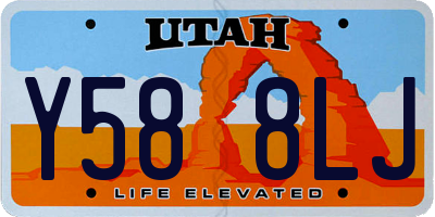 UT license plate Y588LJ