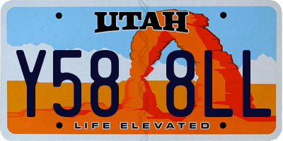 UT license plate Y588LL