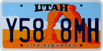 UT license plate Y588MH