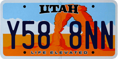 UT license plate Y588NN