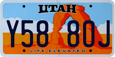 UT license plate Y588OJ
