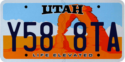 UT license plate Y588TA