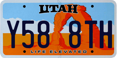 UT license plate Y588TH