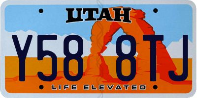 UT license plate Y588TJ