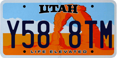 UT license plate Y588TM
