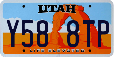UT license plate Y588TP