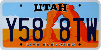 UT license plate Y588TW
