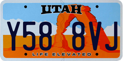 UT license plate Y588VJ