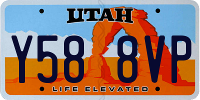 UT license plate Y588VP