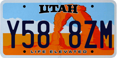 UT license plate Y588ZM