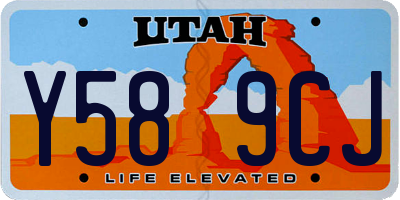 UT license plate Y589CJ