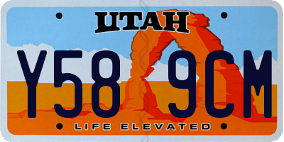 UT license plate Y589CM