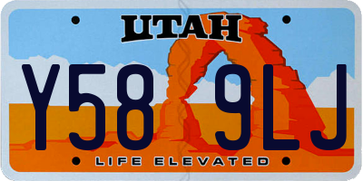 UT license plate Y589LJ