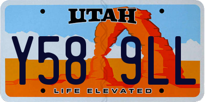 UT license plate Y589LL