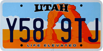 UT license plate Y589TJ