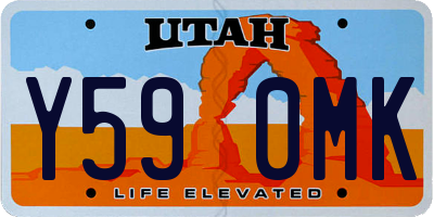 UT license plate Y590MK